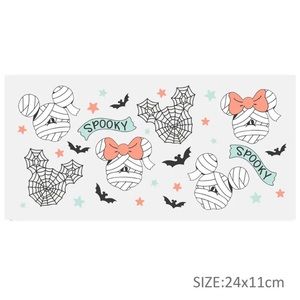 Spooky Halloween Pastel Minnie Mouse Cup Mug Sticker Wrap DYI